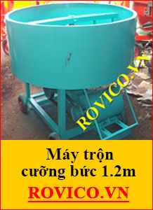 Máy trộn bê tông cưỡng bức 1m2
