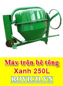 Máy trộn bê tông xanh 250L