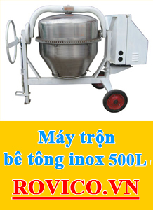 Máy trộn bê tông inox 500L